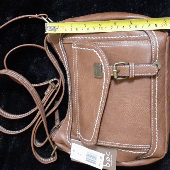 Vintage Leather Purse Top Handle Saddle - Picture 8 of 9